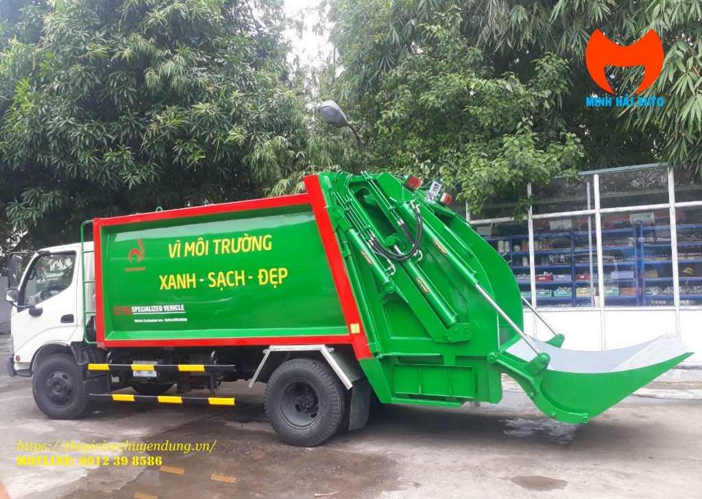 XE ÉP RÁC HINO 6 KHỐI XZU342L | XE CUỐN ÉP RÁC | Minh Hải Auto