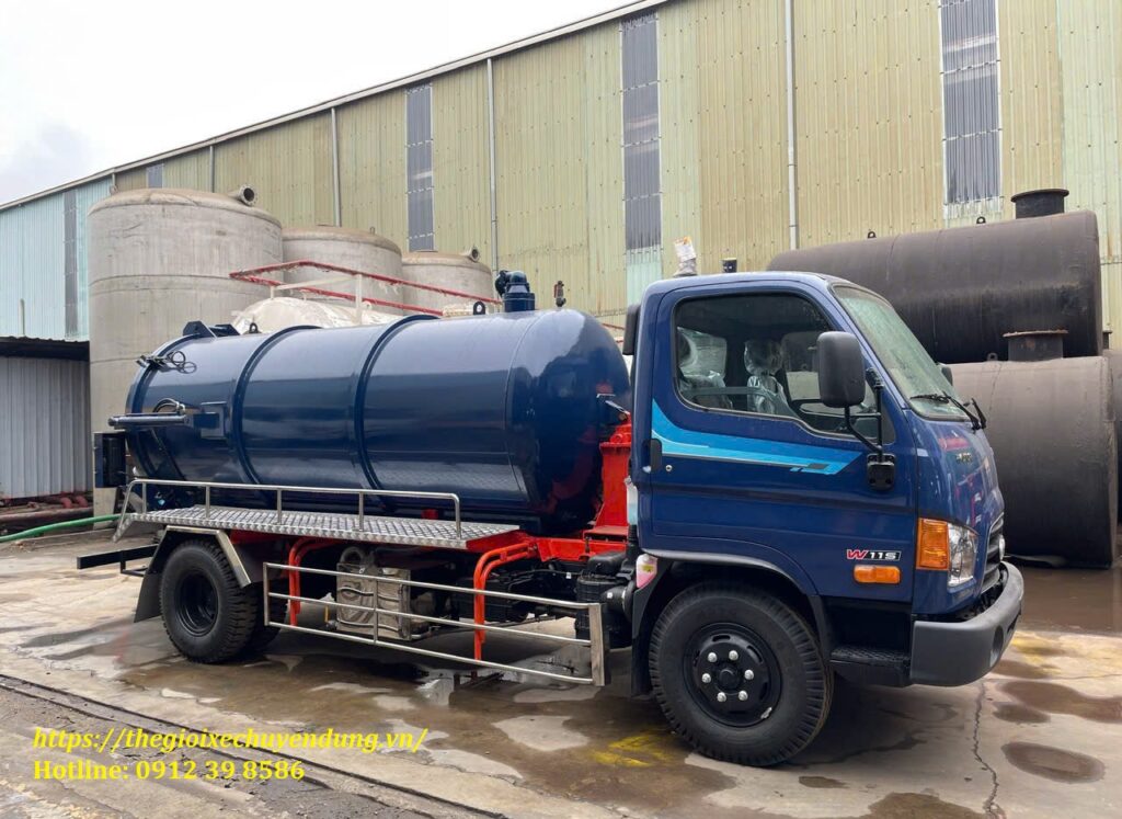 Xe hút chất thải Hyundai 6 khối