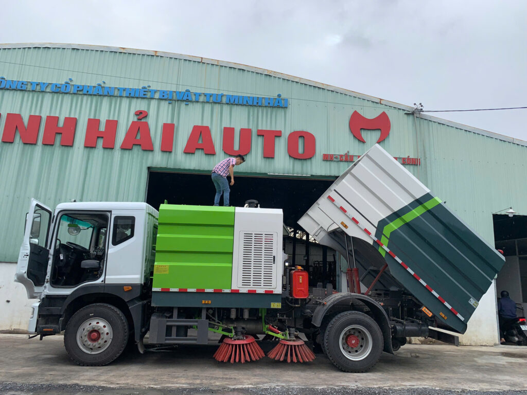 Xe quét đường 8 khối Dongfeng